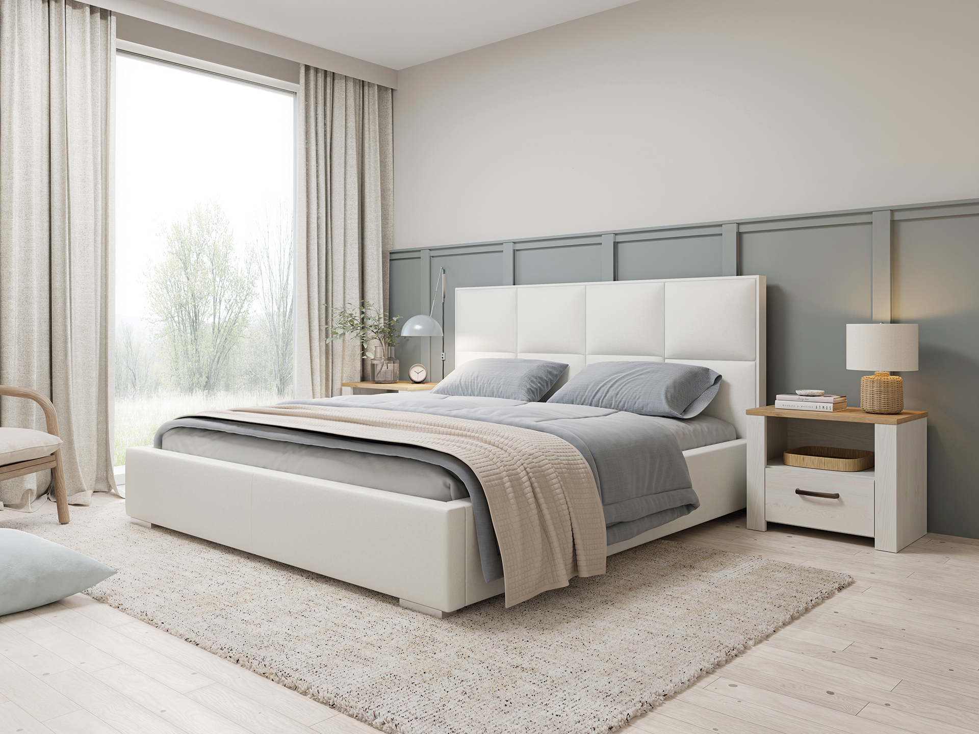 Łóżko tapicerowane SALAMANCA