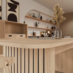 Meble do salonu z lamelami - kolekcja JYTANA - Meble FORTE