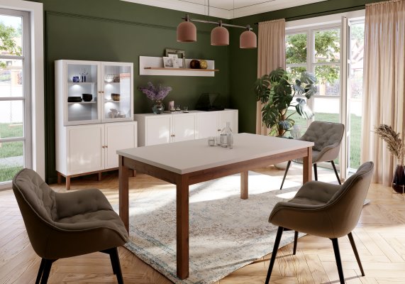 Kolekcja PENKRIDGE - meble szare z drewnem - FORTE Kolekcja PENKRIDGE - meble szare z drewnem - FORTE