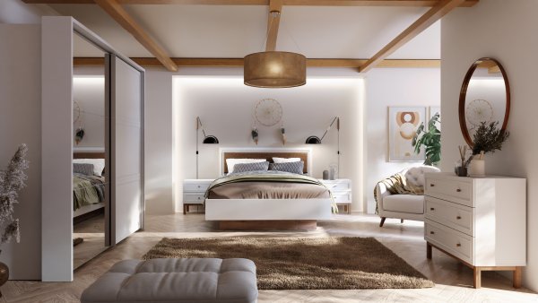 Kolekcja PENKRIDGE - meble szare z drewnem - FORTE Kolekcja PENKRIDGE - meble szare z drewnem - FORTE