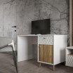 Biurko 120x60 cm z ryflowanym frontem - AKSANA - Meble FORTE
