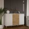 Komoda 140 cm z ryflowanym frontem do salonu - AKSANA - Meble FORTE