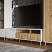 Szafka RTV ryflowana 160 cm - kolekcja AKSANA - Meble FORTE