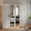 Szafa z lustrem 220 cm CHISBURY Dąb Riviera/Modrzew Jasny Sibiu