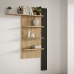 Półka pionowa 130 cm BREATHTAKER Dąb Cabezone/Dąb Artisan