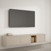 Szafka RTV 220 cm BREATHTAKER Dąb Mauvella/Piaskowy
