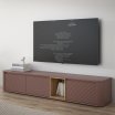 Szafka RTV 220 cm BREATHTAKER Terakota/Dąb Mauvella