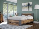 Łóżko 140x200 cm CLIF Old – Wood Vintage/Beton