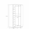 Szafa ubraniowa narożna