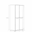 Szafa ubraniowa narożna
