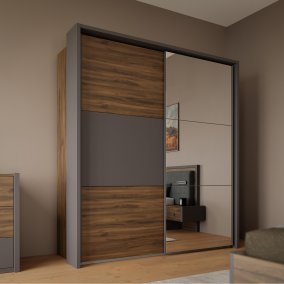 Szafa przesuwna z lustrem 180 cm PEMBURY - Meble FORTE