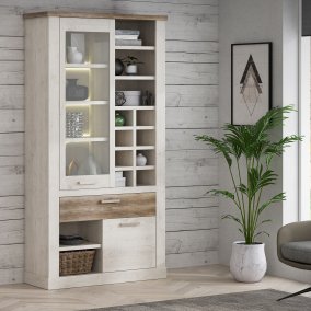 Witryna do salonu, szerokość 110 cm - DURO - Meble FORTE