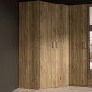 Duża szafa narożna 120x120 cm ECONOBOX 2 Dąb Mauvella