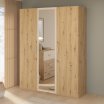 Szafa z lustrem 170 cm TANAIA Dąb Artisan/Piaskowy