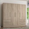 Szafa 210 cm z szufladami JUPITER Dąb Sonoma