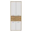 Szafka 90 cm z szufladami KEFLAVIK Biały/Dąb Artisan