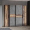 Szafa 200 cm NARAGO Old – Wood Vintage/Beton