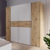 Szafa przesuwna 200 cm NARAGO Dąb Artisan/Biały