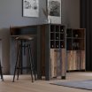 Regał barowy CLIF Old – Wood Vintage/Beton
