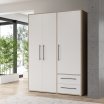 Szafa 150 cm z szufladami  Dąb Sonoma/Biały