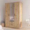 Szafa z lustrem 120 cm z szufladami NIKO Dąb Artisan Szafa z lustrem 120 cm z szufladami NIKO Dąb Artisan