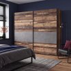 Szafa przesuwna 270 cm CLIF Old – Wood Vintage/Beton