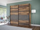 Szafa przesuwna 220 cm CLIF Old – Wood Vintage/Beton
