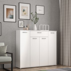 Komoda biała 140 cm szerokości - Meble FORTE