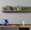 Półka ścienna 110 cm SURFINIO Szary/Dąb Catania