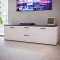 Szafka RTV 170 cm SALTWATER Biały/Marmur Venice - Meble FORTE