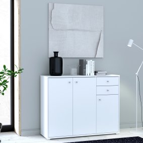 Komoda biała 110 cm - Meble FORTE