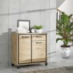 Komoda loft z szufladą i 2 szafkami 90 cm TRONDHEIM