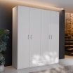 Szafa 180 cm z szufladą ECONOBOX 2 Biały