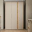 Szafa 130 cm WEXLIN Piaskowy/Dąb Mauvella
