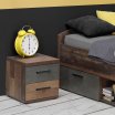 Szafka nocna 40 cm z szufladami WINNIE Old – Wood Vintage/Beton