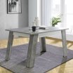 Stół rozkładany 140x90 cm ZUMBA Beton/Biały