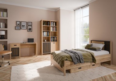 Meble do salonu z lamelami - kolekcja JYTANA - Meble FORTE