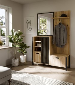 Meble do salonu z lamelami - kolekcja JYTANA - Meble FORTE Meble do salonu z lamelami - kolekcja JYTANA - Meble FORTE